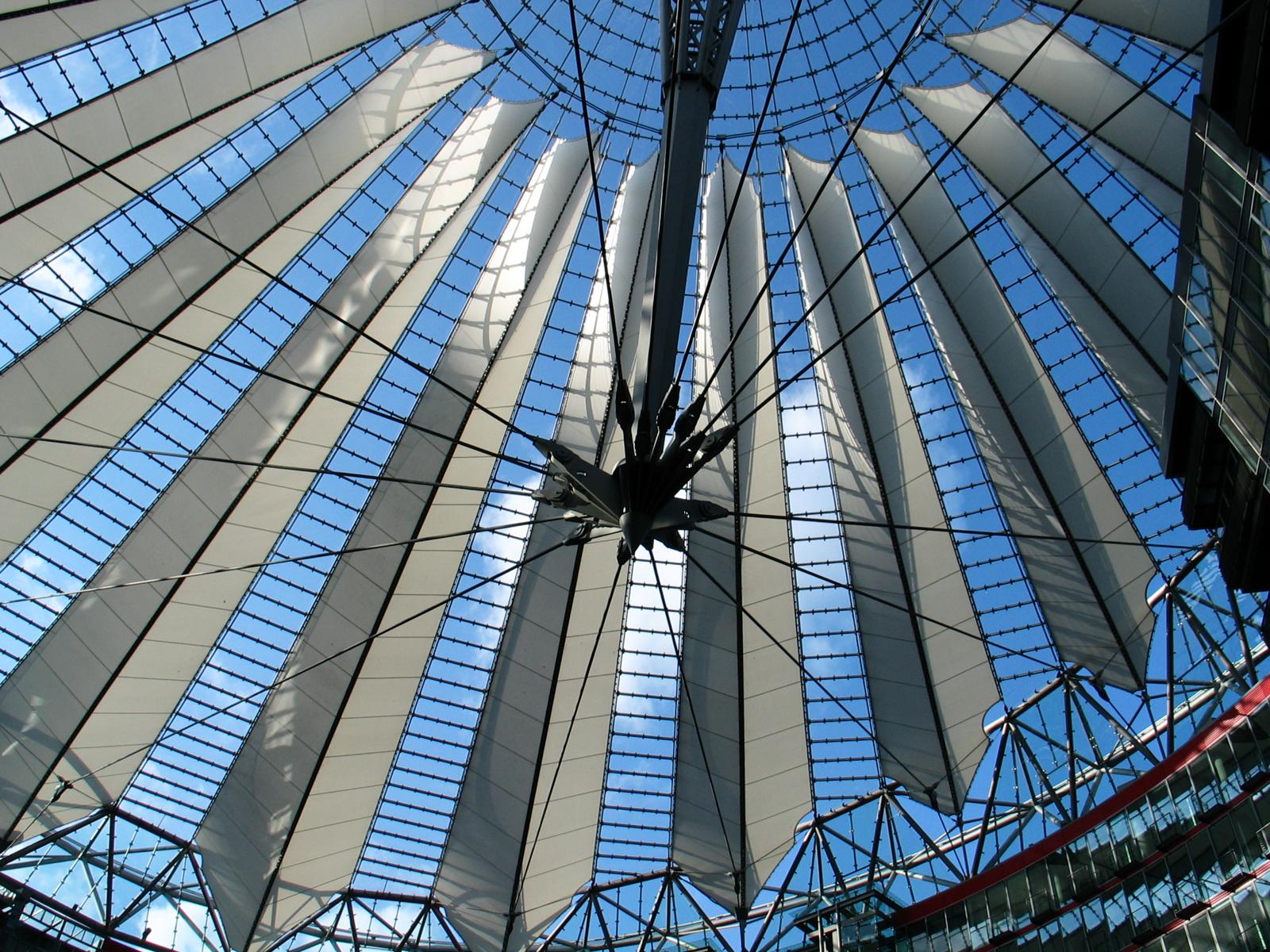 The roof of the Sony Centre