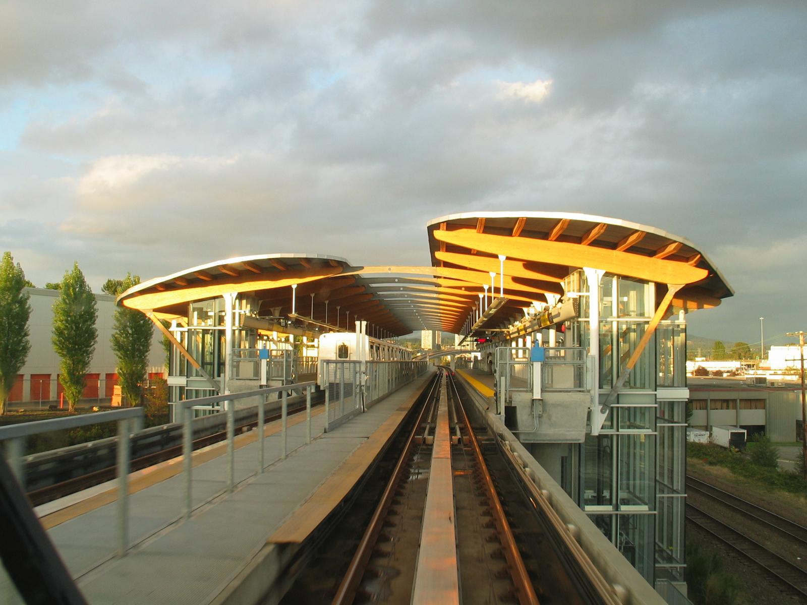 a skytrain station