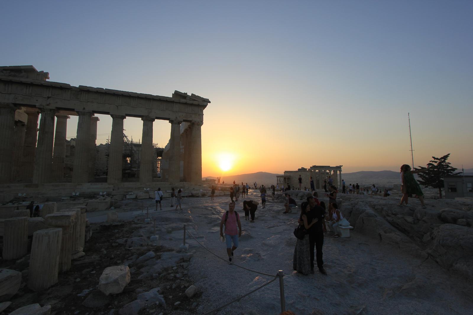 The Acropolis at sunset