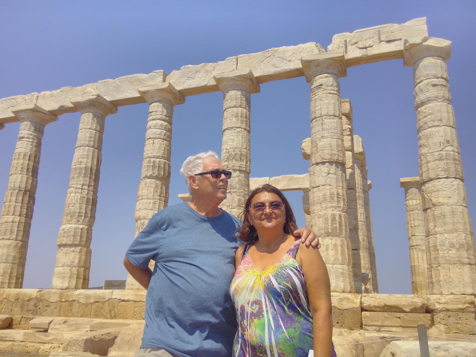 Mom & Dad at the Temple of Poseiodon
