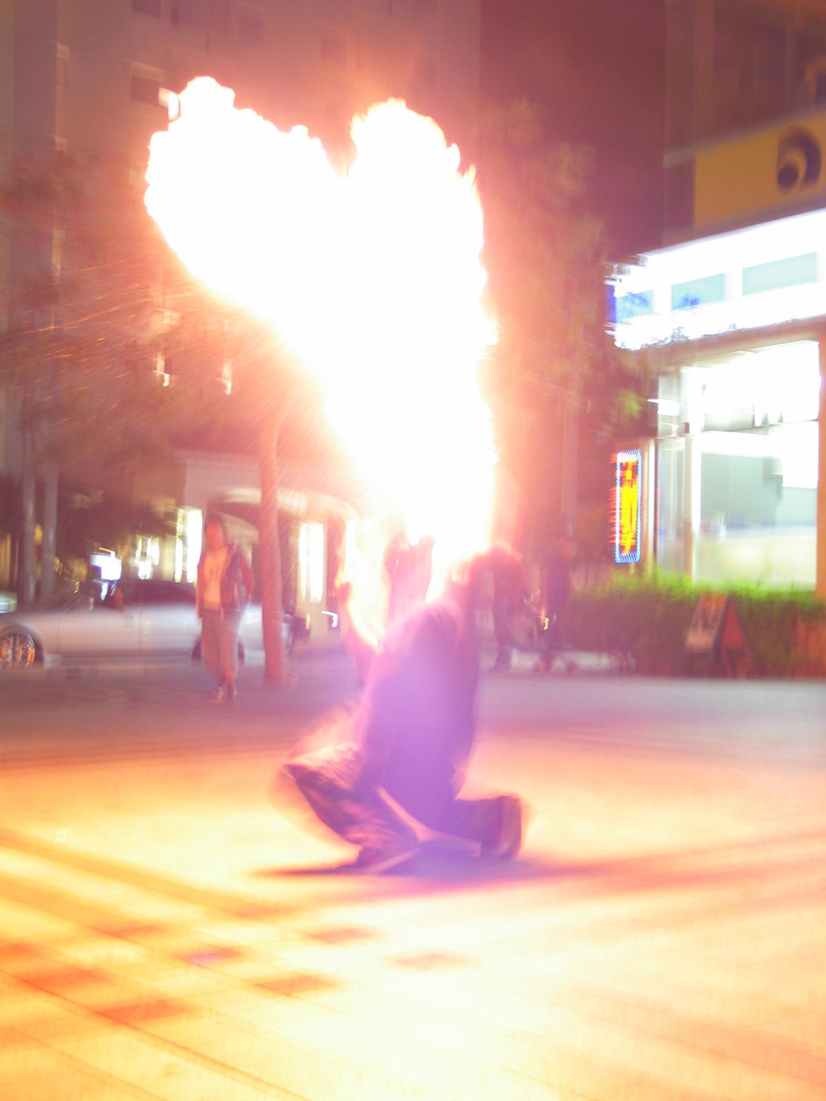 The fire dancer