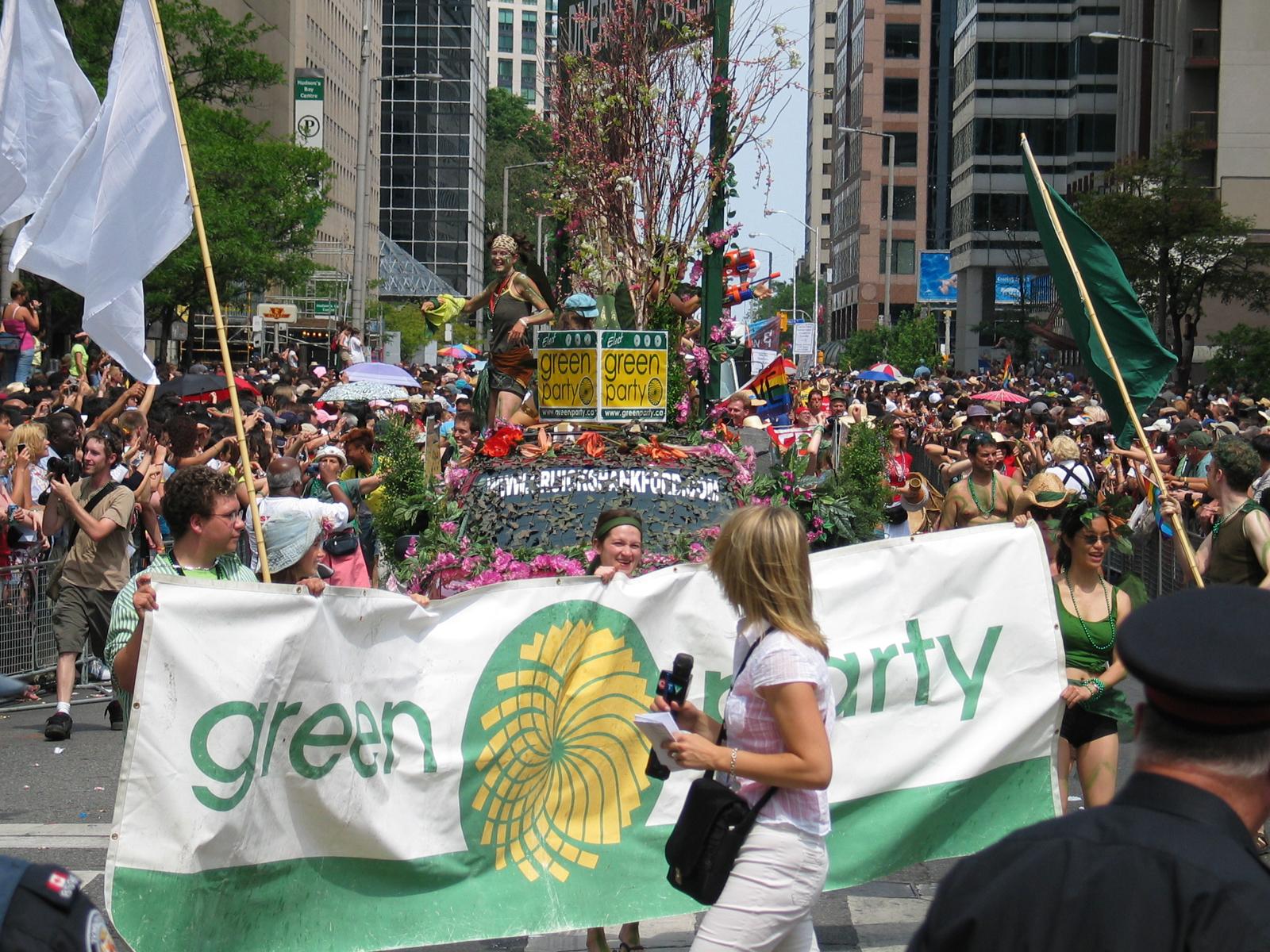 The Green Party's Float