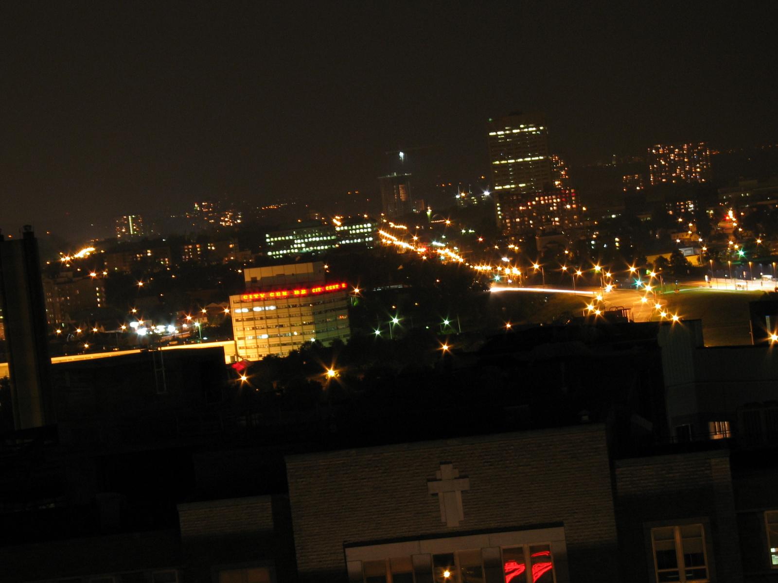 prolonged exposure: the view from my place @night