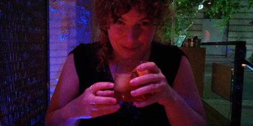 Stephanie and her Rum Old Fashioned
