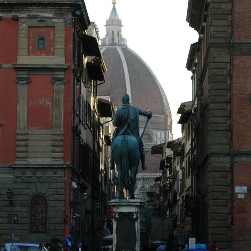Narrow street and the Duomo