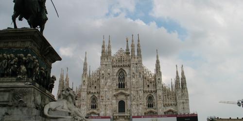 The Duomo from Piazza Fontana