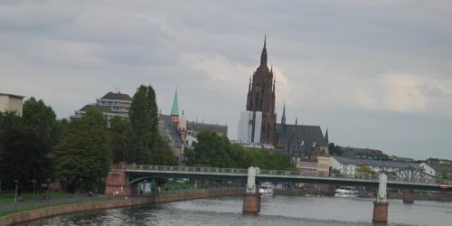 Frankfurt from just above the water.