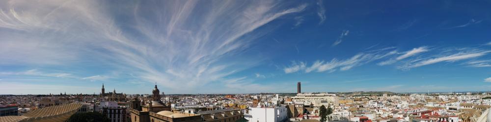 The view from atop Metropol Parasol