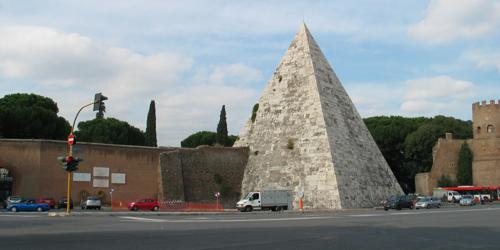 The pyramid at the Protestant Graveyard