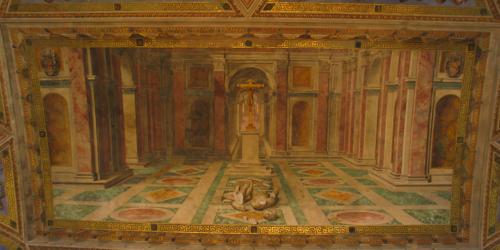 A painting in the Vatican museum
