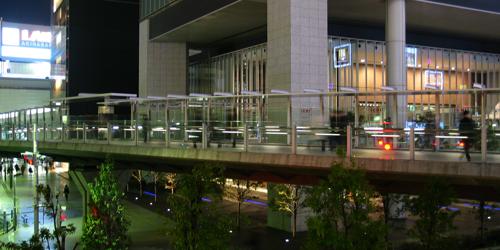 An elevated walkway