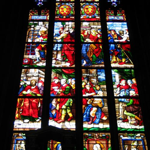 Stained glass in the Duomo